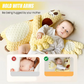 Baby Sleep Aid with Motorized Tapping and Remote Control, Rechargeable Foldable Design