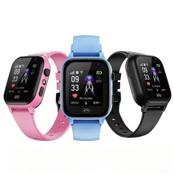 Kids GPS Smartwatch with Real-Time Tracking and SOS Emergency Button, 48-Hour Battery