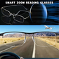 Progressive Glasses with Photochromic Tint and Anti-Reflective Coating, Lightweight Frame