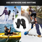 Touchscreen Winter Gloves with Zippered Wrist and Anti-Slip Palm, Fleece-Lined Neoprene