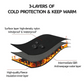 Touchscreen Winter Gloves with Zippered Wrist and Anti-Slip Palm, Fleece-Lined Neoprene