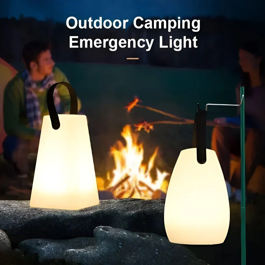 LED Table Lamp with Rechargeable Battery and Waterproof Body, Remote Control, Touch Sensor