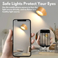 Magnetic Rechargeable Wall Light with 360° Rotation and Touch Controls, USB-C Charging