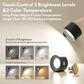 Magnetic Rechargeable Wall Light with 360° Rotation and Touch Controls, USB-C Charging