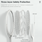 Electric Fly Swatter with Five Modes and Adjustable Head, Foldable Rechargeable
