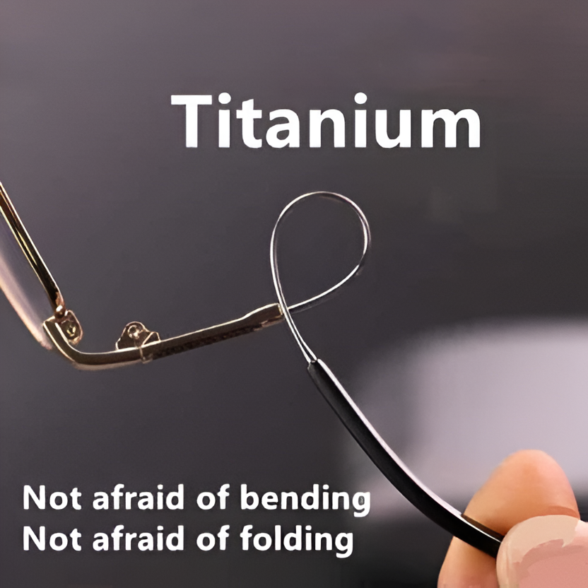 Progressive Glasses with Photochromic Tint and Anti-Reflective Coating, Lightweight Frame