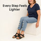 Orthopedic Sandals for Women with Contoured Insole and Adjustable Straps