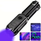 UV Pet Stain Detector Flashlight with Adjustable Zoom and Rechargeable Battery
