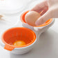 Two Egg Microwave Poacher with Drain Basket and Non-Stick Grid