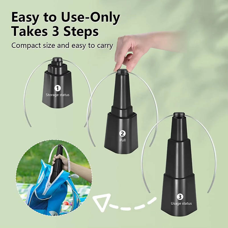 Fly Fans for Table 4 Pack, Portable Food Fly Repellent Fans for Outdoor Indoor Picnic Party Restaurant
