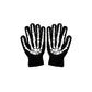 Grim Reaper Costume with Glowing Red Eyes and Skeleton Gloves, Three Piece Scythe