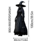 Skull Bride Halloween Hanging Decoration with Weather Resistant Fabric and Included Hooks