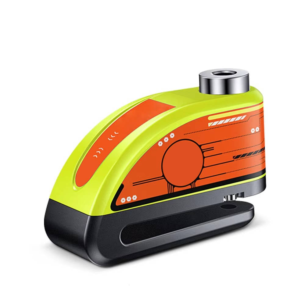 Disc Brake Lock with 120dB Motion Alarm and 6-Month Battery for Motorcycles