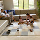 Baby Play Mat, Soft Interlocking Foam Floor Tiles, 74x74 Playpen Mat for Crawling and Development