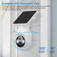 Solar Security Camera Wireless Outdoor, 2K HD Night Vision Motion Detection with Battery Powered No Wiring Easy Install