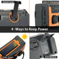 Emergency Radio with Solar Panel and Hand Crank, 5000mAh Power Bank