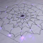 Sjbackyard Halloween Spider Web Lights Outdoor with 80 Purple LEDs