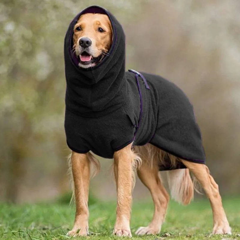 Dog Winter Coat with Reflective Strips and Soft Warm Lining, Water Resistant