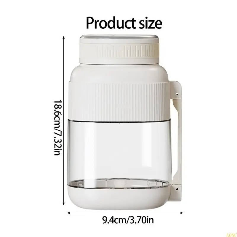 Portable Personal Blender, Type C Rechargeable Mini Blender for Smoothies and Shakes with Extra Lid and Shoulder Strap, Dishwasher Safe
