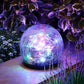 Solar Cracked Glass Globe Lights for Yard, Patio, Walkway, Driveway, Pathway, Outdoor Decorative Orbs, 2 Pack