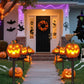 Solar Pumpkin Pathway Lights with Automatic Dusk Sensor and Warm White LED