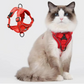 Vest Style Cat Harness with Reflective Strips and 1.5m Leash