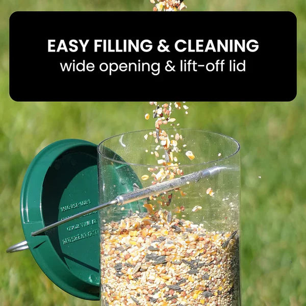 Squirrel Proof Bird Feeder with Weight Activated Spinning Perch