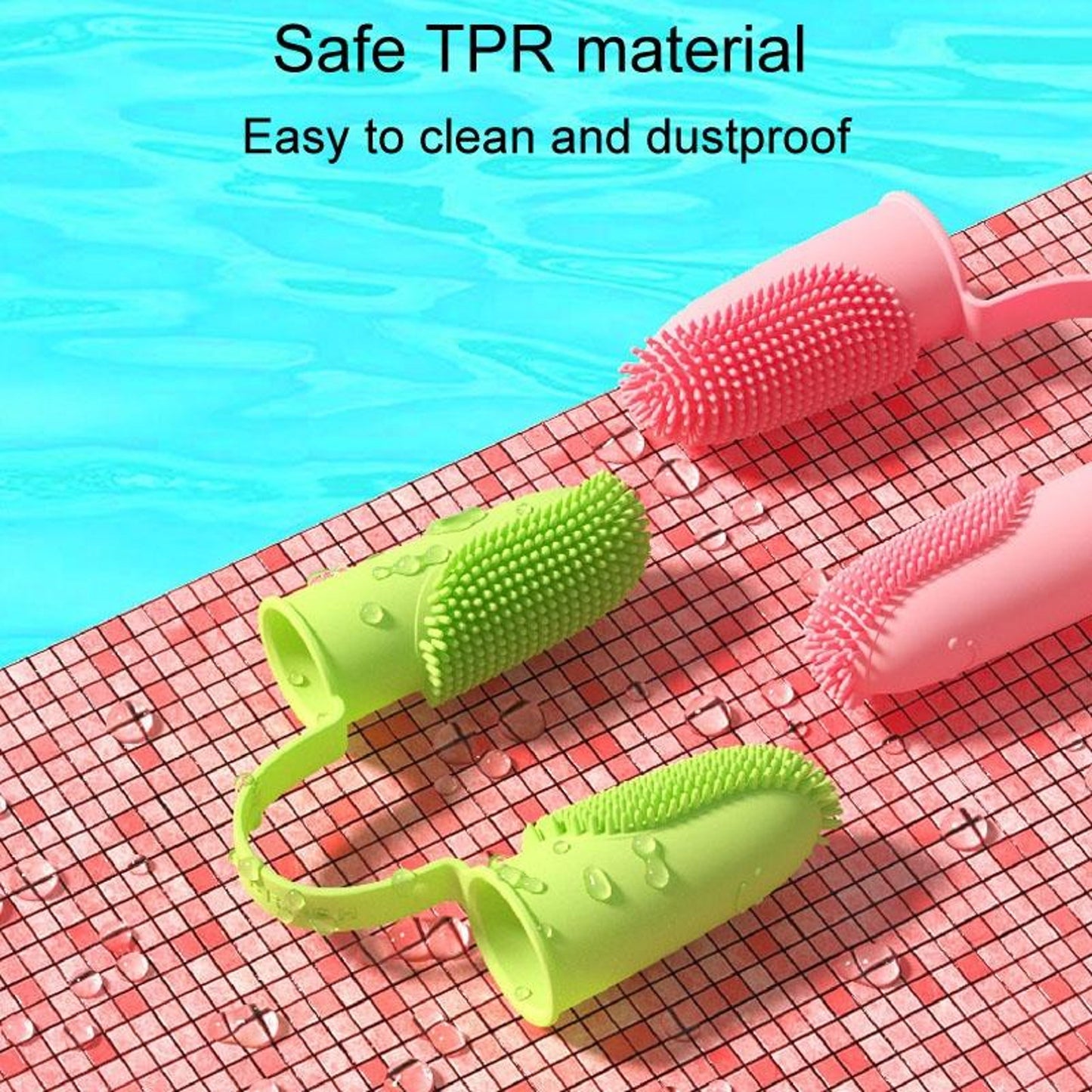 Finger Toothbrush for Dogs and Cats with Dual Design and 800 Bristles