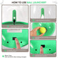 Automatic Dog Ball Launcher Rechargeable, Interactive Pet Thrower with 3 Distance Settings LED Indicator for Small Medium Dogs