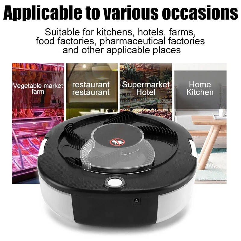 Automatic Fly Trap with Rotating Arm and Removable Collection Tray, USB Rechargeable All Vera Mart