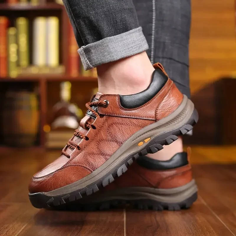 Mens Support Shoes with Memory Cotton Insole and Arch Alignment, Shock Absorption
