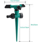 Rotating Garden Sprinkler Set with 360 Degree Coverage and Adjustable Spray Angles, 5 Pack