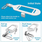 Bidet Attachment with Dual Nozzle System and Adjustable Water Pressure, 6mm Ultra-Thin