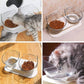 Anti Vomiting Cat Bowl Elevated, Orthopedic Pet Feeding Bowl for Cats Reduces Vomiting Healthy Eating