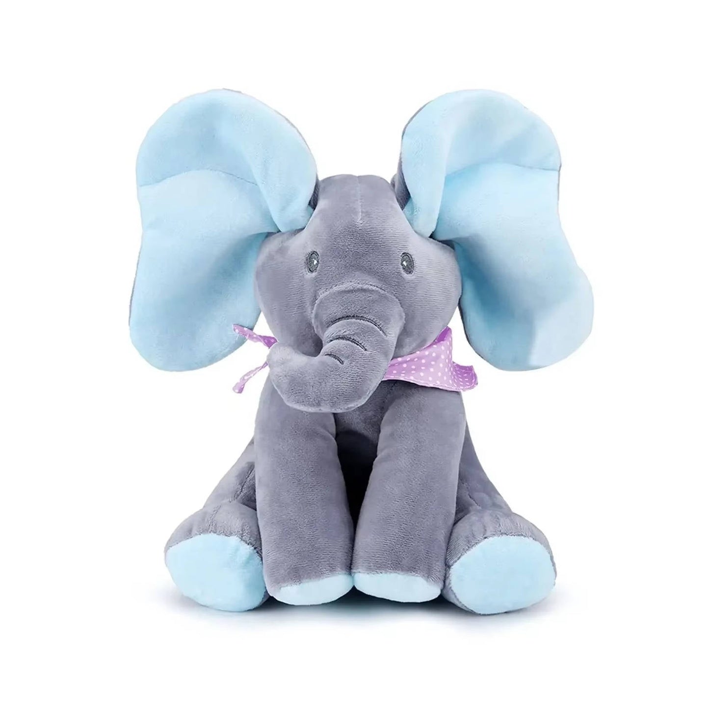 Interactive Plush Elephant with Peekaboo Action and Singing Sounds for Toddlers