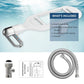 Bidet Attachment with Dual Nozzle System and Adjustable Water Pressure, 6mm Ultra-Thin