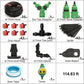 Automatic Garden Watering System with Programmable Timer and Adjustable Drip Heads