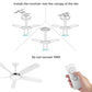 Smart Ceiling Fan Control System with App and Handheld Remote, Voice Compatible