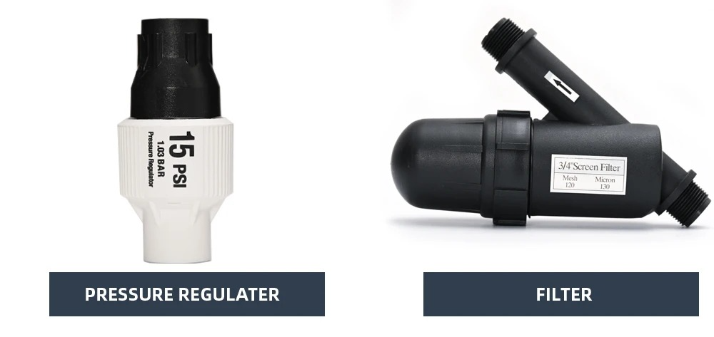 Automatic Garden Watering System with Programmable Timer and Adjustable Drip Heads