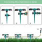 Rotating Garden Sprinkler Set with 360 Degree Coverage and Adjustable Spray Angles, 5 Pack