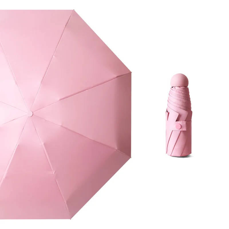 Mini Travel Umbrella, Compact Pocket Size Umbrella with UV Sun Protection for Travel and Daily Use