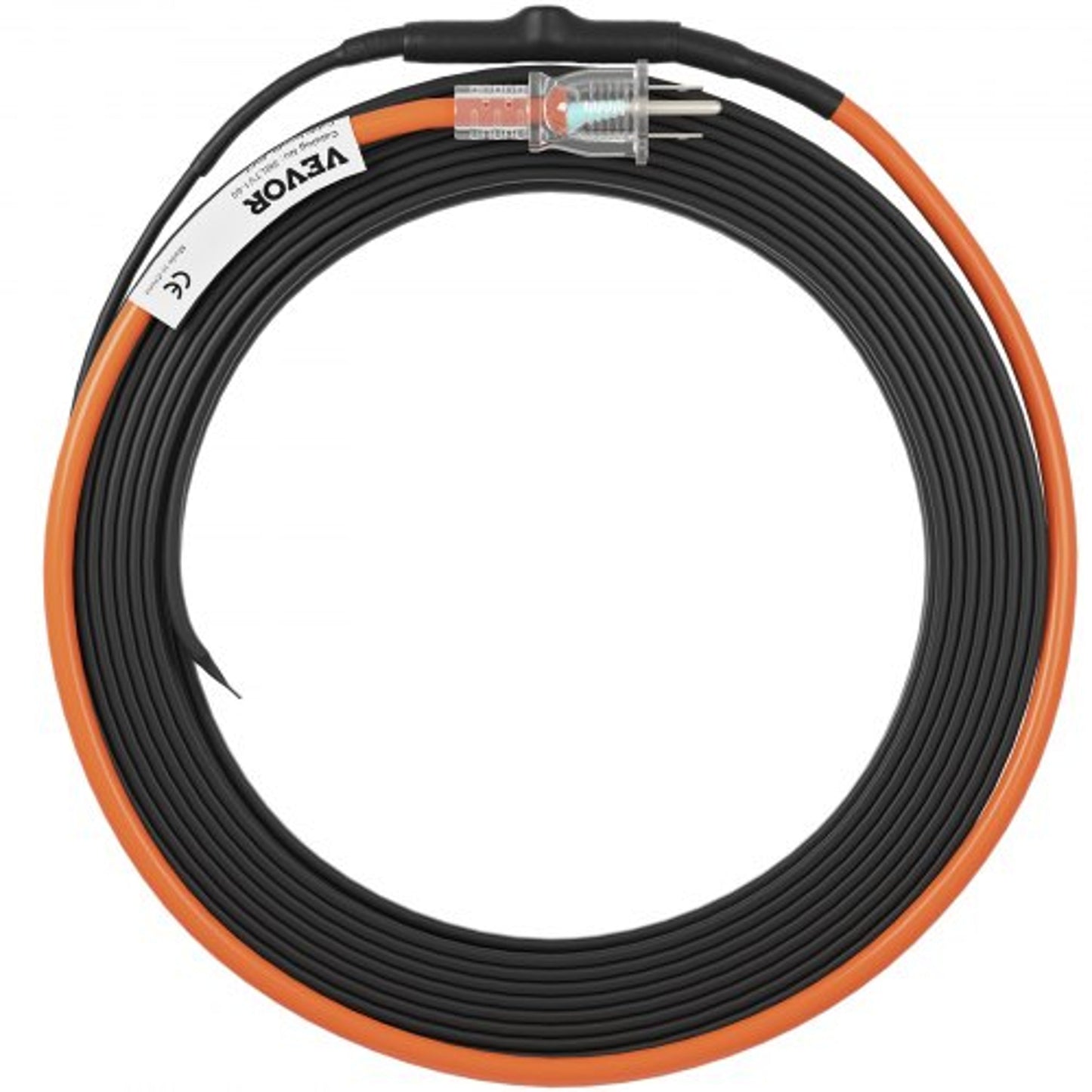Pipe Heating Cable with Automatic Thermostat Control, 60ft Self-Regulating