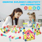 Magnetic Building Sticks and Blocks, Montessori Educational Toy Set