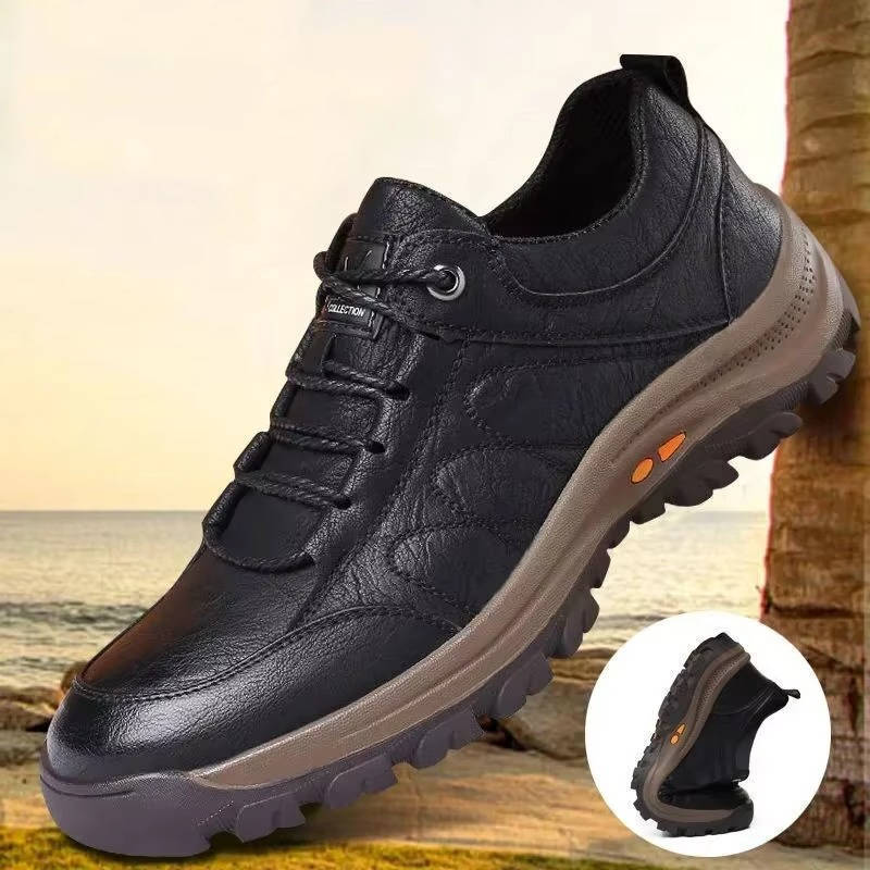 Mens Support Shoes with Memory Cotton Insole and Arch Alignment, Shock Absorption