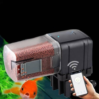 Smart Fish Feeder with App Control and Voice Commands