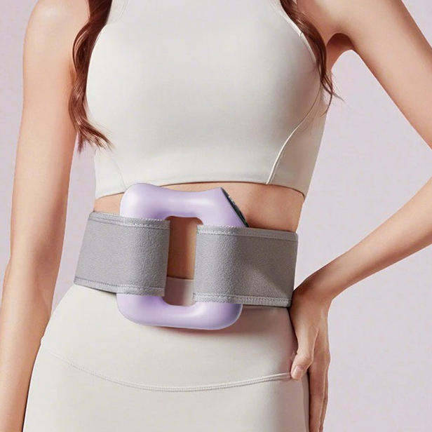 Electric Full Body Fascia Ring Massager with Adjustable Strap, 8 Vibration Modes for Belly, Back, Legs and Waist
