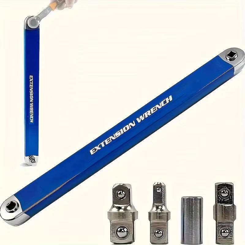 Long Reach Chain Drive Socket Extension with Three Adapters, 53ft-lb Capacity