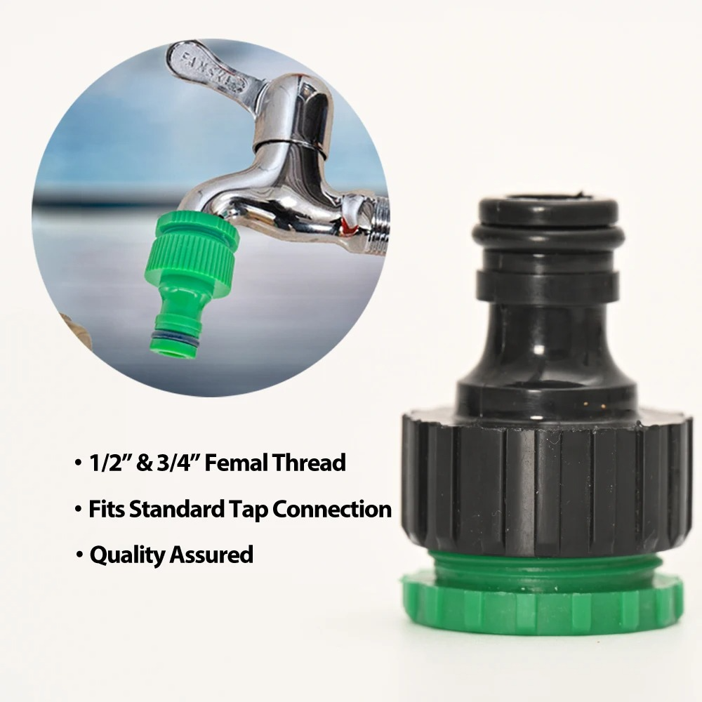 Automatic Garden Watering System with Programmable Timer and Adjustable Drip Heads