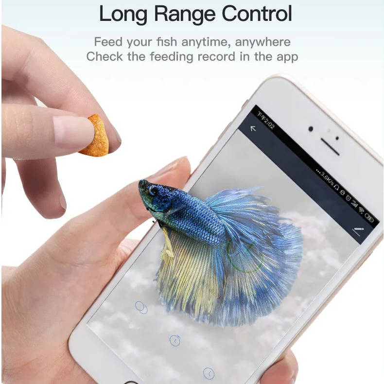 Smart Fish Feeder with App Control and Voice Commands