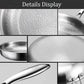 Titanium Steel Skillet with Fish Scale Texture and Curved Rim, Multi-Stove Compatible